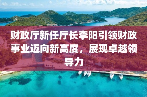 財政廳新任廳長李陽引領(lǐng)財政事業(yè)邁向新高度，展現(xiàn)卓越領(lǐng)導(dǎo)力