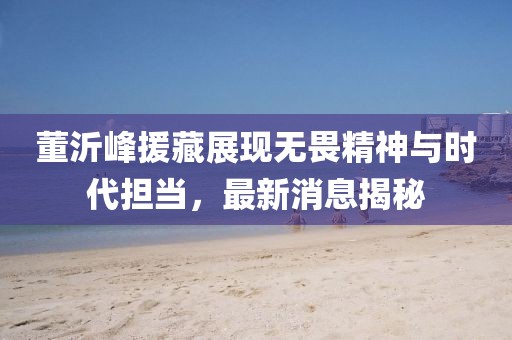 董沂峰援藏展現(xiàn)無畏精神與時代擔(dān)當(dāng)，最新消息揭秘