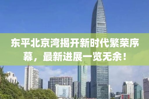 東平北京灣揭開新時代繁榮序幕，最新進(jìn)展一覽無余！