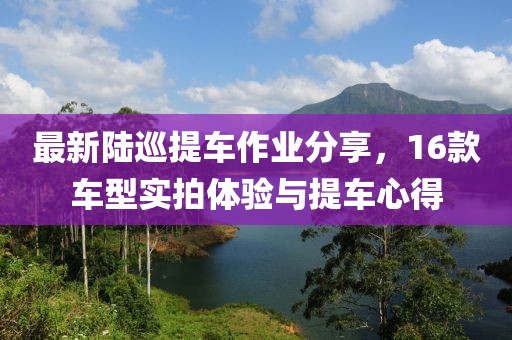 最新陸巡提車作業(yè)分享，16款車型實拍體驗與提車心得