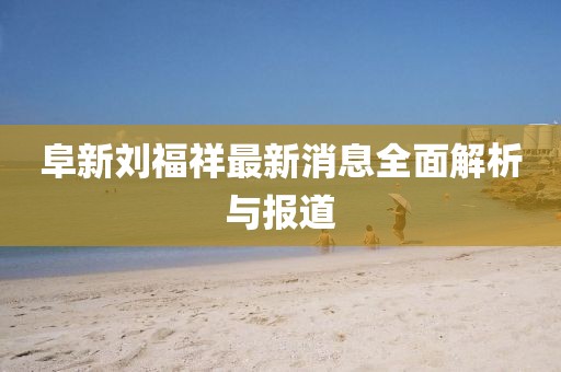 阜新劉福祥最新消息全面解析與報(bào)道