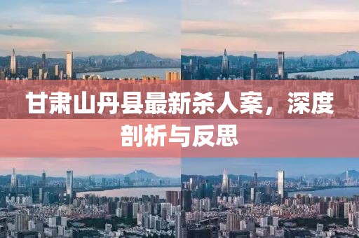 甘肅山丹縣最新殺人案，深度剖析與反思