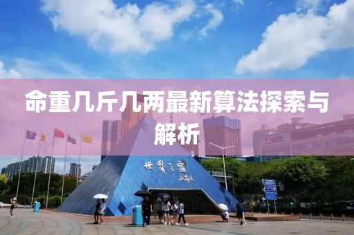 命重幾斤幾兩最新算法探索與解析