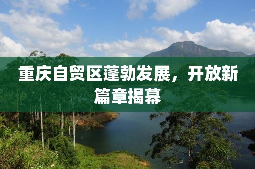 重慶自貿(mào)區(qū)蓬勃發(fā)展，開放新篇章揭幕