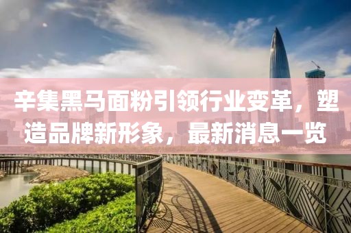 辛集黑馬面粉引領(lǐng)行業(yè)變革，塑造品牌新形象，最新消息一覽