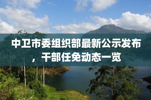 中衛(wèi)市委組織部最新公示發(fā)布，干部任免動(dòng)態(tài)一覽