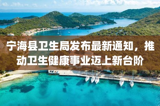 寧海縣衛(wèi)生局發(fā)布最新通知，推動衛(wèi)生健康事業(yè)邁上新臺階