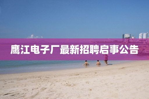 鷹江電子廠最新招聘啟事公告