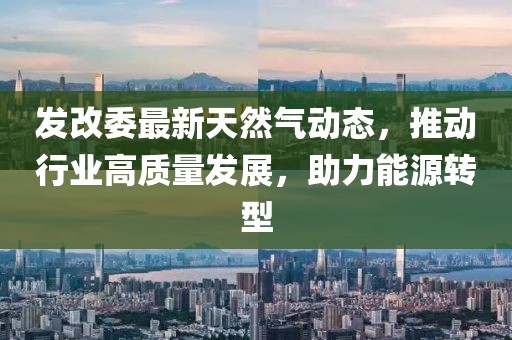 發(fā)改委最新天然氣動(dòng)態(tài)，推動(dòng)行業(yè)高質(zhì)量發(fā)展，助力能源轉(zhuǎn)型