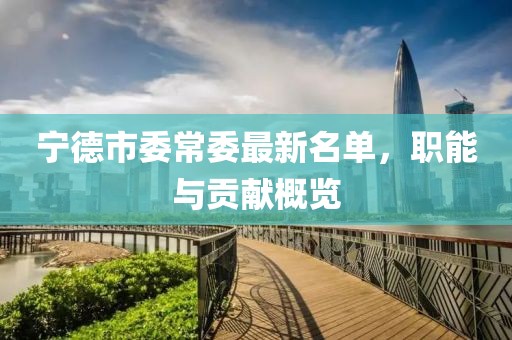 寧德市委常委最新名單，職能與貢獻概覽