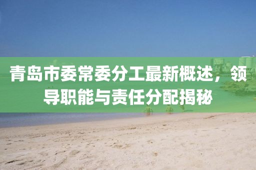 青島市委常委分工最新概述，領(lǐng)導(dǎo)職能與責(zé)任分配揭秘