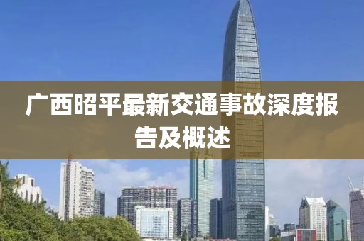 廣西昭平最新交通事故深度報告及概述