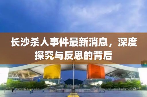 長(zhǎng)沙殺人事件最新消息，深度探究與反思的背后