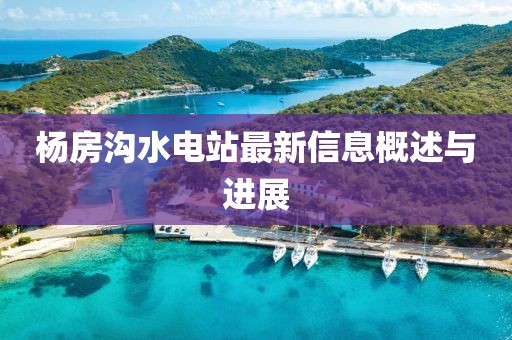 楊房溝水電站最新信息概述與進(jìn)展
