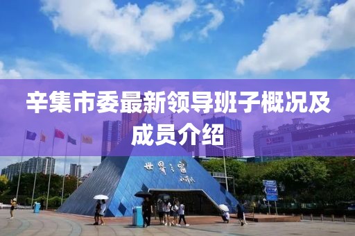 辛集市委最新領(lǐng)導(dǎo)班子概況及成員介紹
