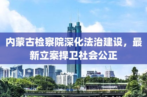 內(nèi)蒙古檢察院深化法治建設(shè)，最新立案捍衛(wèi)社會(huì)公正