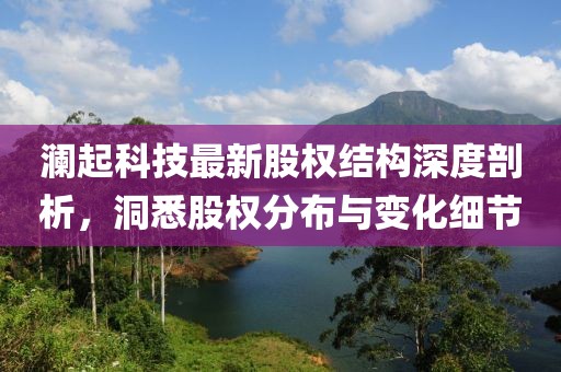 瀾起科技最新股權(quán)結(jié)構(gòu)深度剖析，洞悉股權(quán)分布與變化細(xì)節(jié)