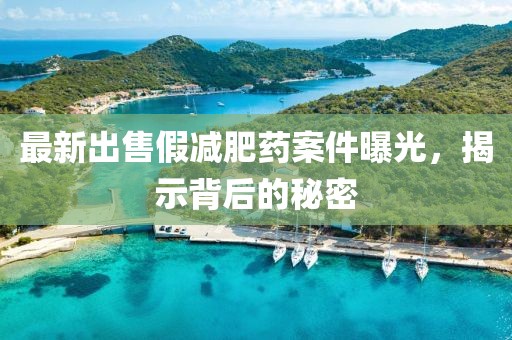 最新出售假減肥藥案件曝光，揭示背后的秘密