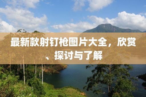 最新款射釘槍圖片大全，欣賞、探討與了解