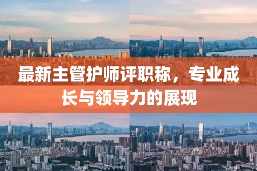 最新主管護師評職稱，專業(yè)成長與領(lǐng)導力的展現(xiàn)