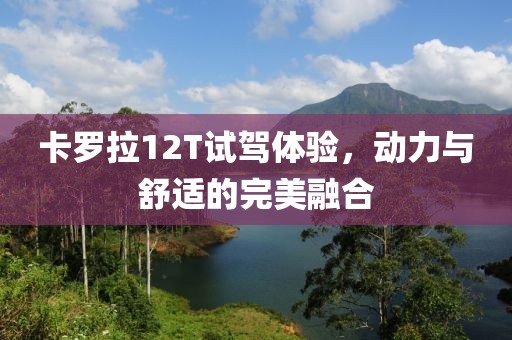 卡羅拉12T試駕體驗(yàn)，動力與舒適的完美融合