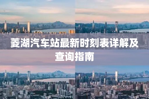 菱湖汽車站最新時刻表詳解及查詢指南
