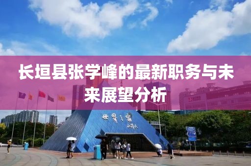 長(zhǎng)垣縣張學(xué)峰的最新職務(wù)與未來(lái)展望分析