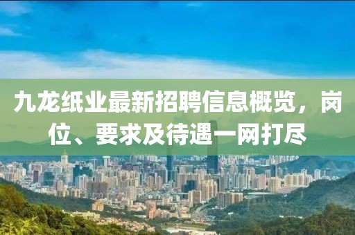 九龍紙業(yè)最新招聘信息概覽，崗位、要求及待遇一網(wǎng)打盡