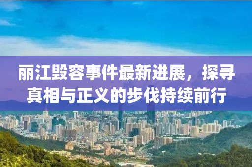 麗江毀容事件最新進展，探尋真相與正義的步伐持續(xù)前行