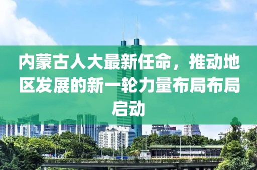 內(nèi)蒙古人大最新任命，推動(dòng)地區(qū)發(fā)展的新一輪力量布局布局啟動(dòng)