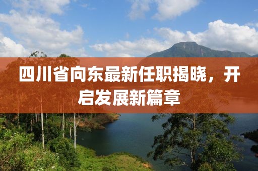 四川省向東最新任職揭曉，開(kāi)啟發(fā)展新篇章