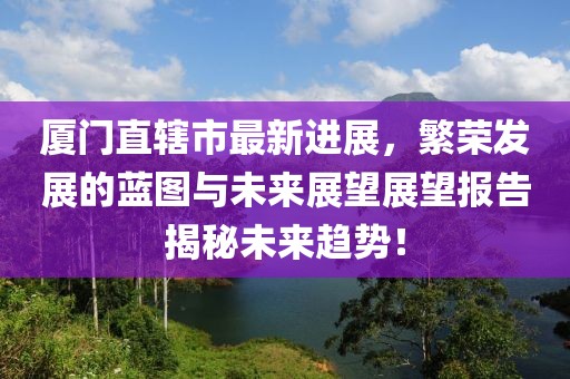 廈門直轄市最新進展，繁榮發(fā)展的藍圖與未來展望展望報告揭秘未來趨勢！