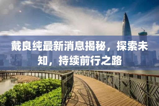 戴良純最新消息揭秘，探索未知，持續(xù)前行之路