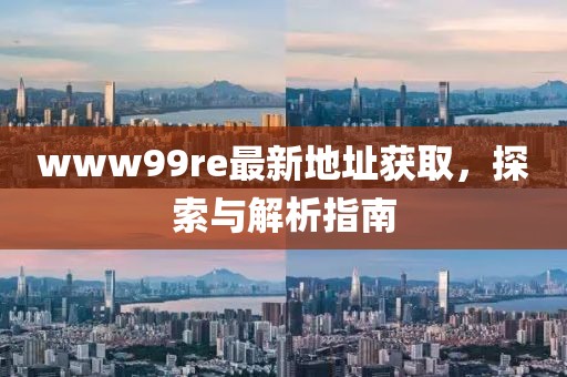 www99re最新地址獲取，探索與解析指南