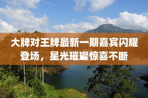 大牌對(duì)王牌最新一期嘉賓閃耀登場(chǎng)，星光璀璨驚喜不斷