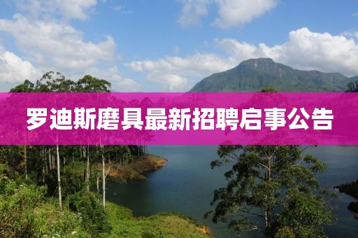 羅迪斯磨具最新招聘啟事公告