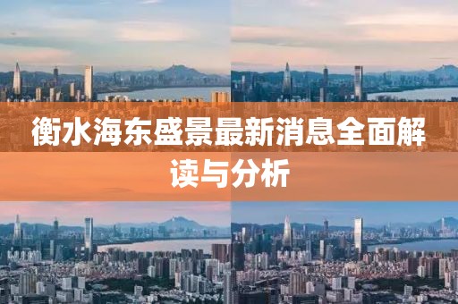 衡水海東盛景最新消息全面解讀與分析