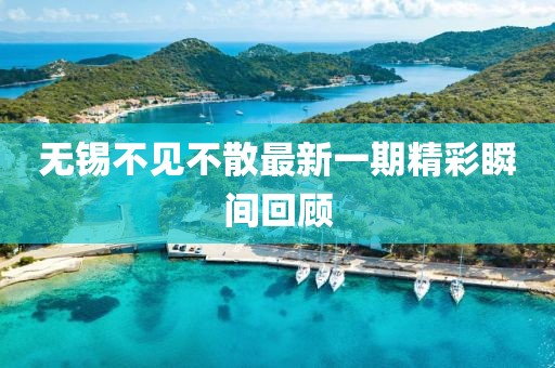 無錫不見不散最新一期精彩瞬間回顧