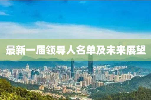 最新一屆領(lǐng)導(dǎo)人名單及未來展望