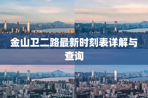 金山衛(wèi)二路最新時(shí)刻表詳解與查詢