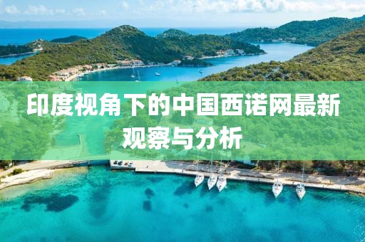 印度視角下的中國西諾網(wǎng)最新觀察與分析