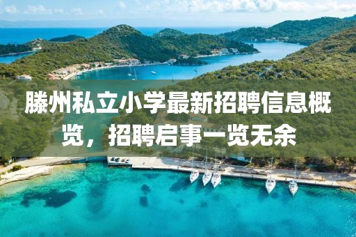 滕州私立小學最新招聘信息概覽，招聘啟事一覽無余