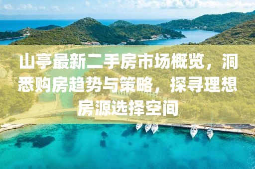 山亭最新二手房市場概覽，洞悉購房趨勢與策略，探尋理想房源選擇空間