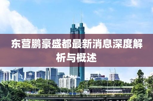 東營鵬豪盛都最新消息深度解析與概述