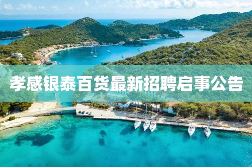 孝感銀泰百貨最新招聘啟事公告