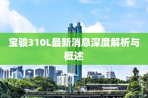 寶駿310L最新消息深度解析與概述