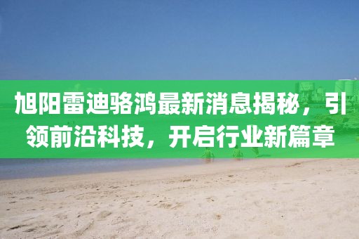 旭陽雷迪駱鴻最新消息揭秘，引領(lǐng)前沿科技，開啟行業(yè)新篇章