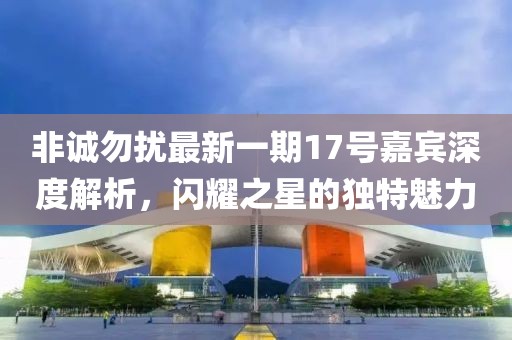 非誠(chéng)勿擾最新一期17號(hào)嘉賓深度解析，閃耀之星的獨(dú)特魅力