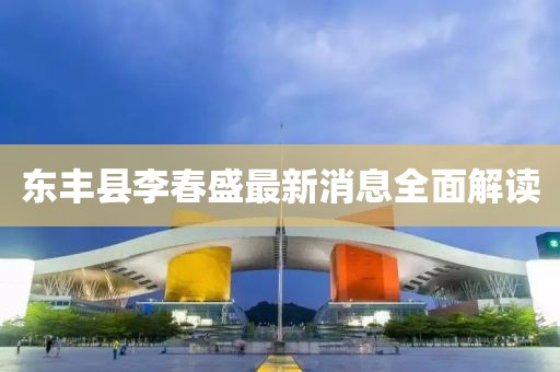 東豐縣李春盛最新消息全面解讀