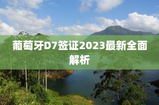 葡萄牙D7簽證2023最新全面解析